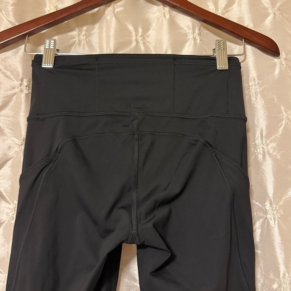 Lululemon Black Fast & Free 7/8 Tight II Nulux Athletic Leggings Non Reflective - Picture 6 of 12